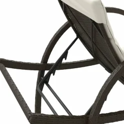 Maison Exclusive - Chaises longues lot de 2 avec coussins marron résine tressée Hot