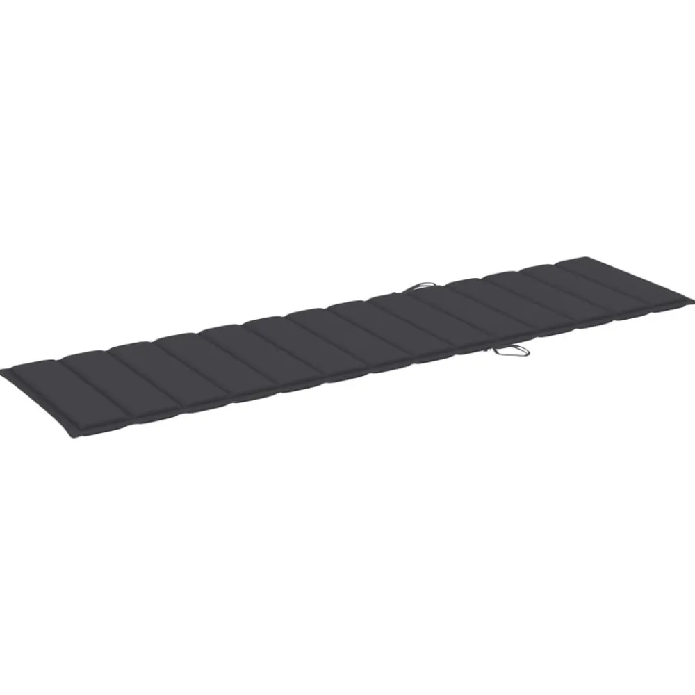 Maison Exclusive - Chaises longues lot de 2 avec table et coussin bois teck solide Discount