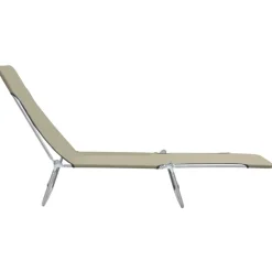 Maison Exclusive - Chaises longues pliables lot de 2 acier et tissu taupe Clearance