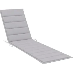 Maison Exclusive - Chaises longues lot de 2 avec coussin gris bois de teck solide Online