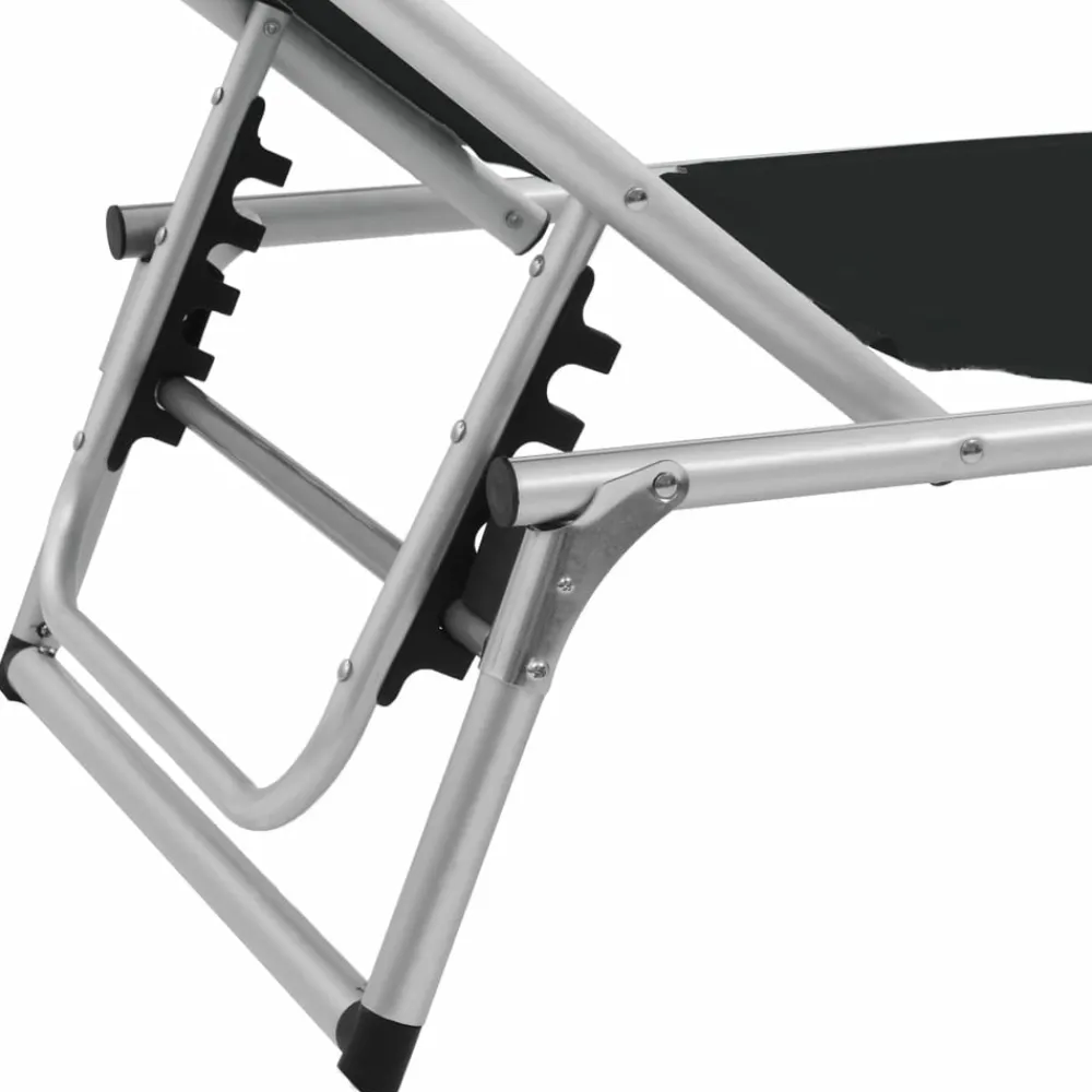 Maison Exclusive - Chaises longues pliables et toit lot de 2 aluminium textilène Discount