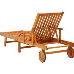 Maison Exclusive Bains De Soleil, Transats Et Hamacs | - Chaises longues lot de 2 avec coussins bois d'acacia solide