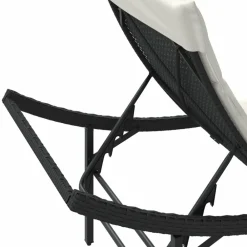Maison Exclusive - Chaises longues lot de 2 avec coussins noir résine tressée Best