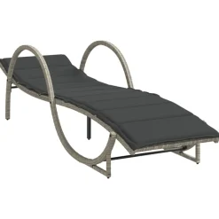 Maison Exclusive - Chaises longues lot de 2 avec table gris clair résine tressée Sale