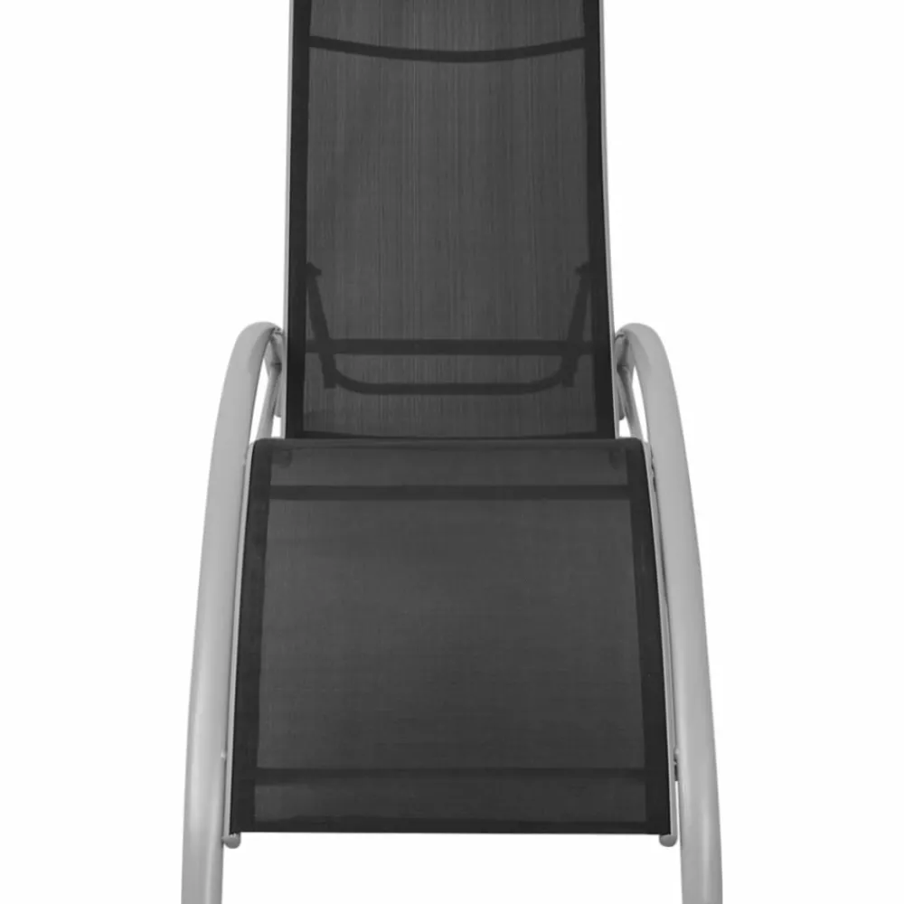 Maison Exclusive - Chaises longues et parasol aluminium noir Outlet
