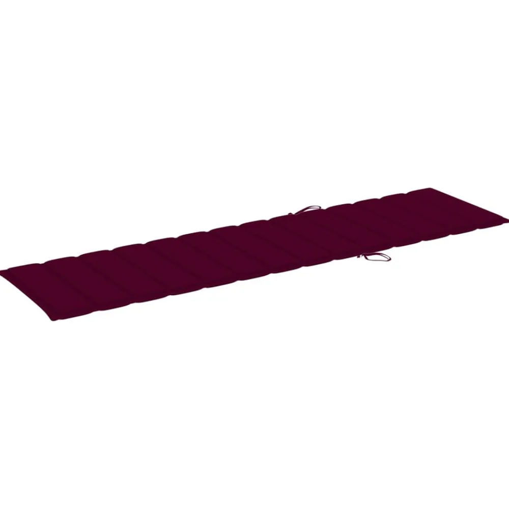 Maison Exclusive Bains De Soleil, Transats Et Hamacs | - Chaises longues lot de 2 avec table et coussin bois teck solide