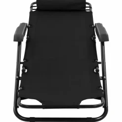 Maison Exclusive Bains De Soleil, Transats Et Hamacs | - Chaises longues pliables 2 pcs avec repose-pied acier noir
