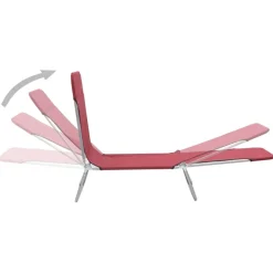 Maison Exclusive Bains De Soleil, Transats Et Hamacs | - Chaises longues pliables lot de 2 crème textilène