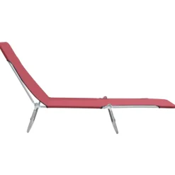 Maison Exclusive Bains De Soleil, Transats Et Hamacs | - Chaises longues pliables lot de 2 crème textilène