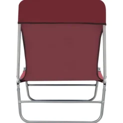 Maison Exclusive Bains De Soleil, Transats Et Hamacs | - Chaises longues pliables lot de 2 crème textilène