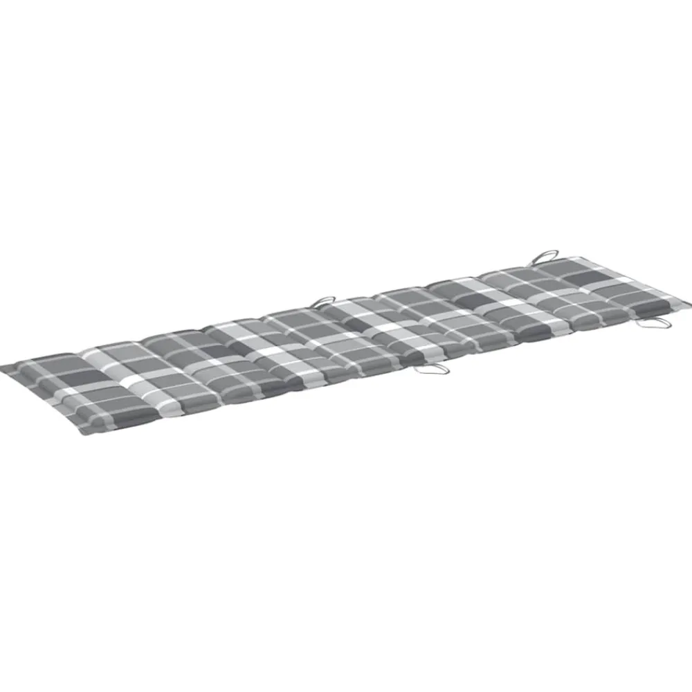 Maison Exclusive - Chaises longues lot de 2 avec table et coussins acacia solide Outlet