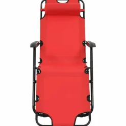 Maison Exclusive Bains De Soleil, Transats Et Hamacs | - Chaises longues lot de 2 avec table aluminium crème