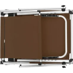 Maison Exclusive - Chaises longues pliables et toit lot de 2 aluminium textilène Clearance