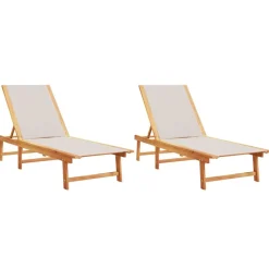 Maison Exclusive Bains De Soleil, Transats Et Hamacs | - Chaises longues avec table aluminium noir