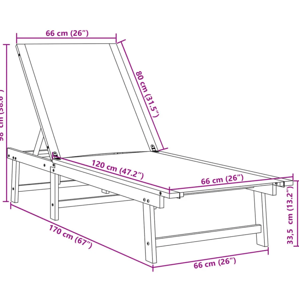 Maison Exclusive Bains De Soleil, Transats Et Hamacs | - Chaises longues avec table aluminium noir