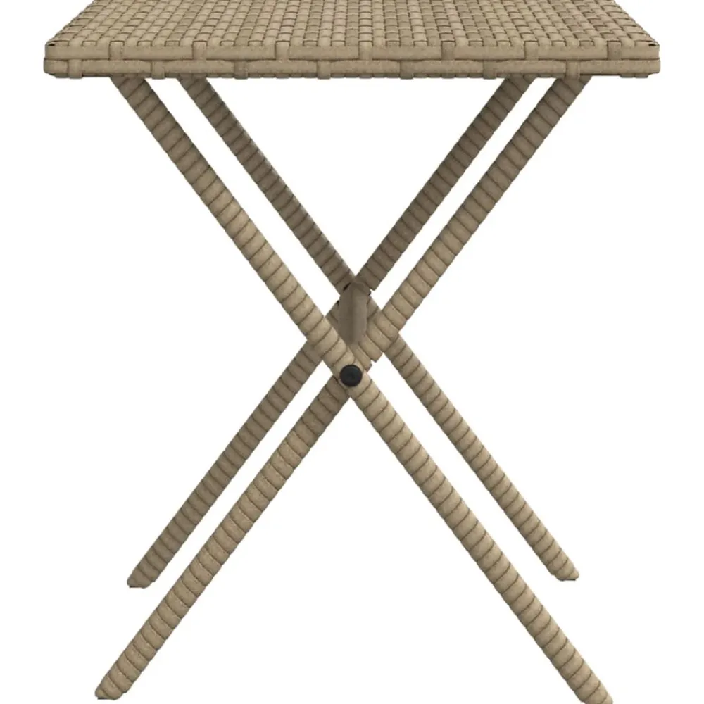Maison Exclusive - Chaises longues lot de 2 avec table beige résine tressée New
