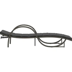 Maison Exclusive Bains De Soleil, Transats Et Hamacs | - Chaises longues lot de 2 avec coussins gris résine tressée