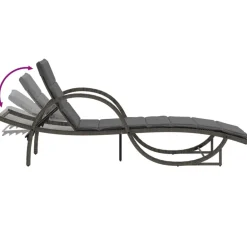 Maison Exclusive Bains De Soleil, Transats Et Hamacs | - Chaises longues lot de 2 avec coussins gris résine tressée