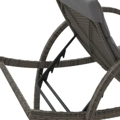 Maison Exclusive Bains De Soleil, Transats Et Hamacs | - Chaises longues lot de 2 avec coussins gris résine tressée