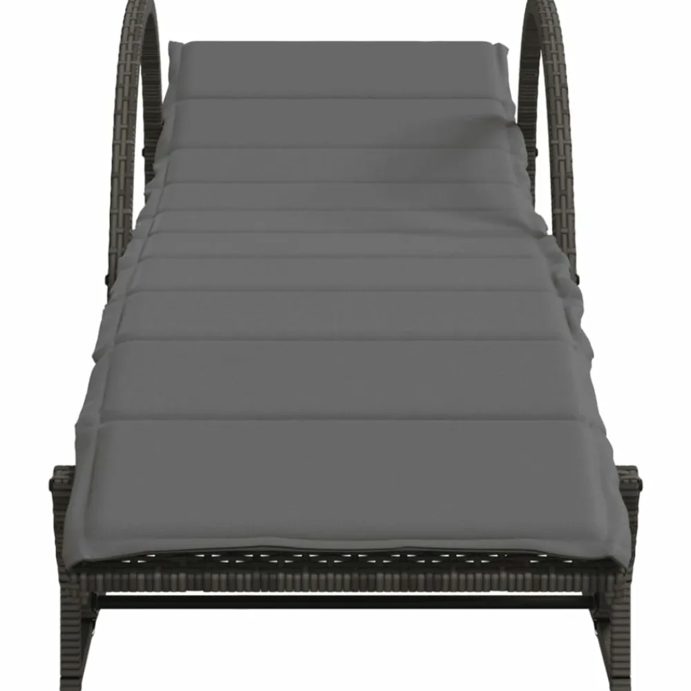 Maison Exclusive - Chaises longues lot de 2 avec table gris résine tressée Online