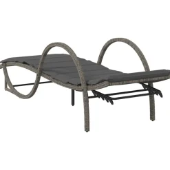 Maison Exclusive - Chaises longues lot de 2 avec table gris résine tressée Online
