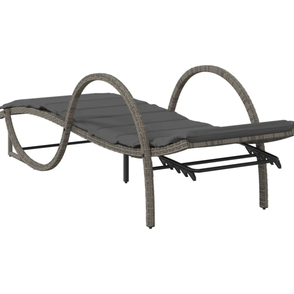 Maison Exclusive - Chaises longues lot de 2 avec table gris résine tressée Online