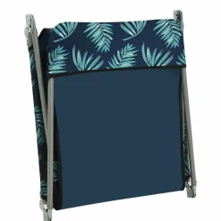 Maison Exclusive - Chaises longues pliables lot de 2 acier tissu motif de feuilles New