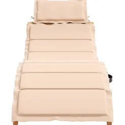 Maison Exclusive - Chaises longues avec coussins lot de 2 beige bois massif acacia Hot