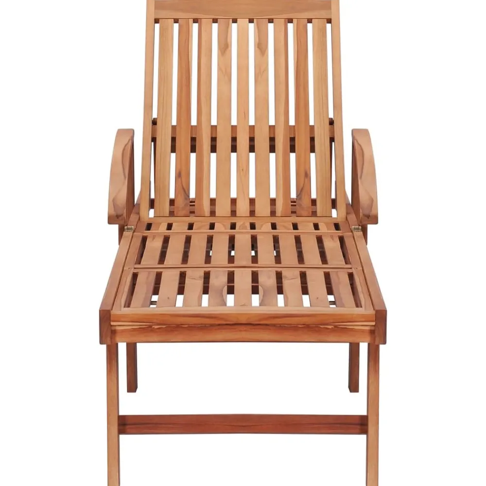 Maison Exclusive - Chaises longues lot de 2 avec coussin bleu royal teck solide Hot