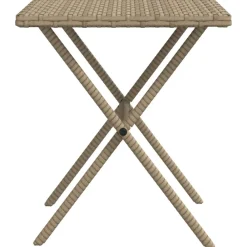 Maison Exclusive Bains De Soleil, Transats Et Hamacs | - Chaises longues lot de 2 avec table beige résine tressée