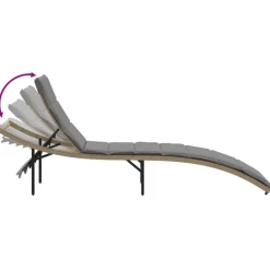 Maison Exclusive Bains De Soleil, Transats Et Hamacs | - Chaises longues lot de 2 avec table beige résine tressée