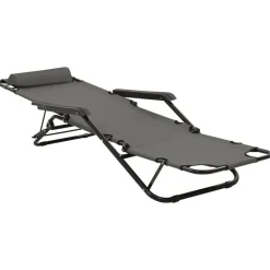 Maison Exclusive Bains De Soleil, Transats Et Hamacs | - Chaises longues lot de 2 avec table et coussin bois teck solide