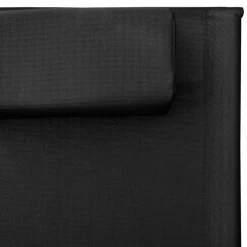 Maison Exclusive Bains De Soleil, Transats Et Hamacs | - Chaises longues textilène lot de 2 noir et gris
