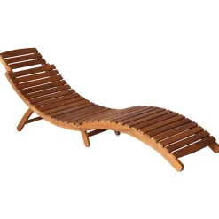 Maison Exclusive - Chaises longues lot de 2 avec table et coussins acacia solide Discount