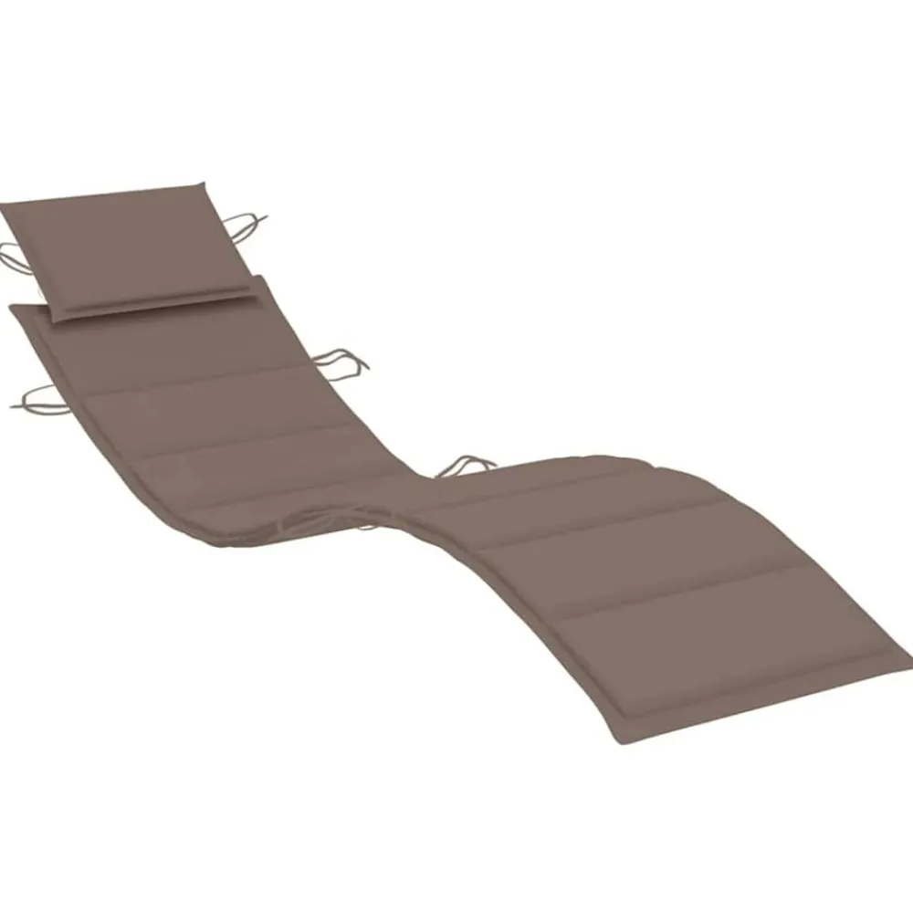 Maison Exclusive - Chaises longues lot de 2 avec table et coussins acacia solide Discount