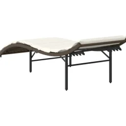 Maison Exclusive Bains De Soleil, Transats Et Hamacs | - Chaises longues lot de 2 avec coussins marron résine tressée