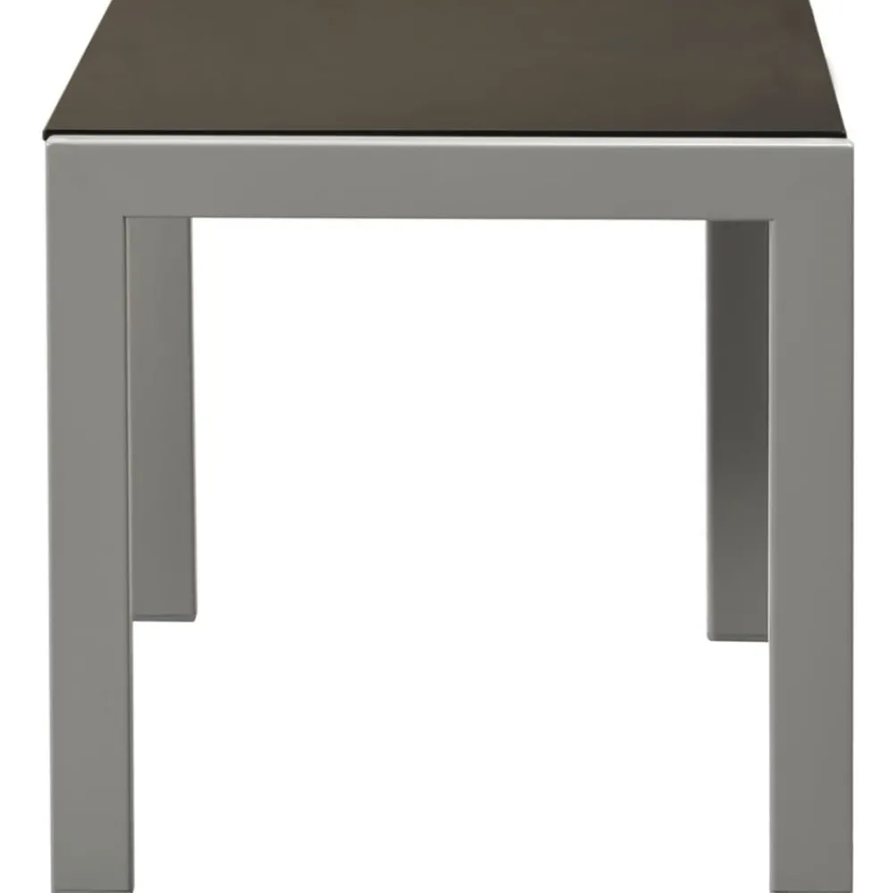 Maison Exclusive - Chaises longues lot de 2 avec table acier et textilène noir Online