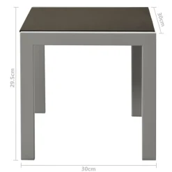 Maison Exclusive - Chaises longues lot de 2 avec table acier et textilène noir Online