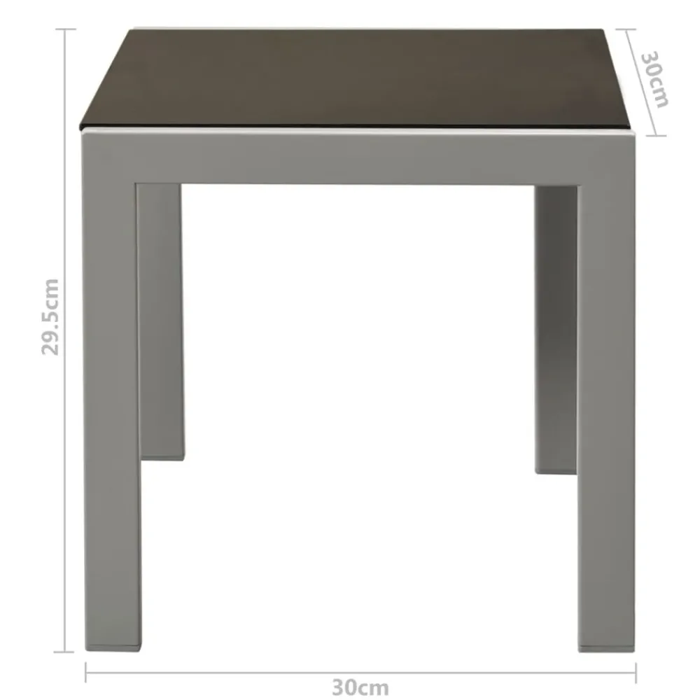 Maison Exclusive - Chaises longues lot de 2 avec table acier et textilène noir Online