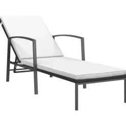 Maison Exclusive Bains De Soleil, Transats Et Hamacs | - Chaises longues lot de 2 avec table résine tressée noir