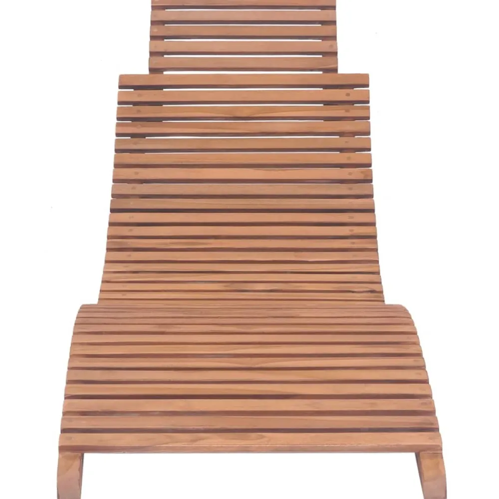 Maison Exclusive - Chaises longues pliables lot de 2 bois de teck solide Sale