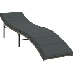 Maison Exclusive Bains De Soleil, Transats Et Hamacs | - Chaises longues lot de 2 avec table gris résine tressée