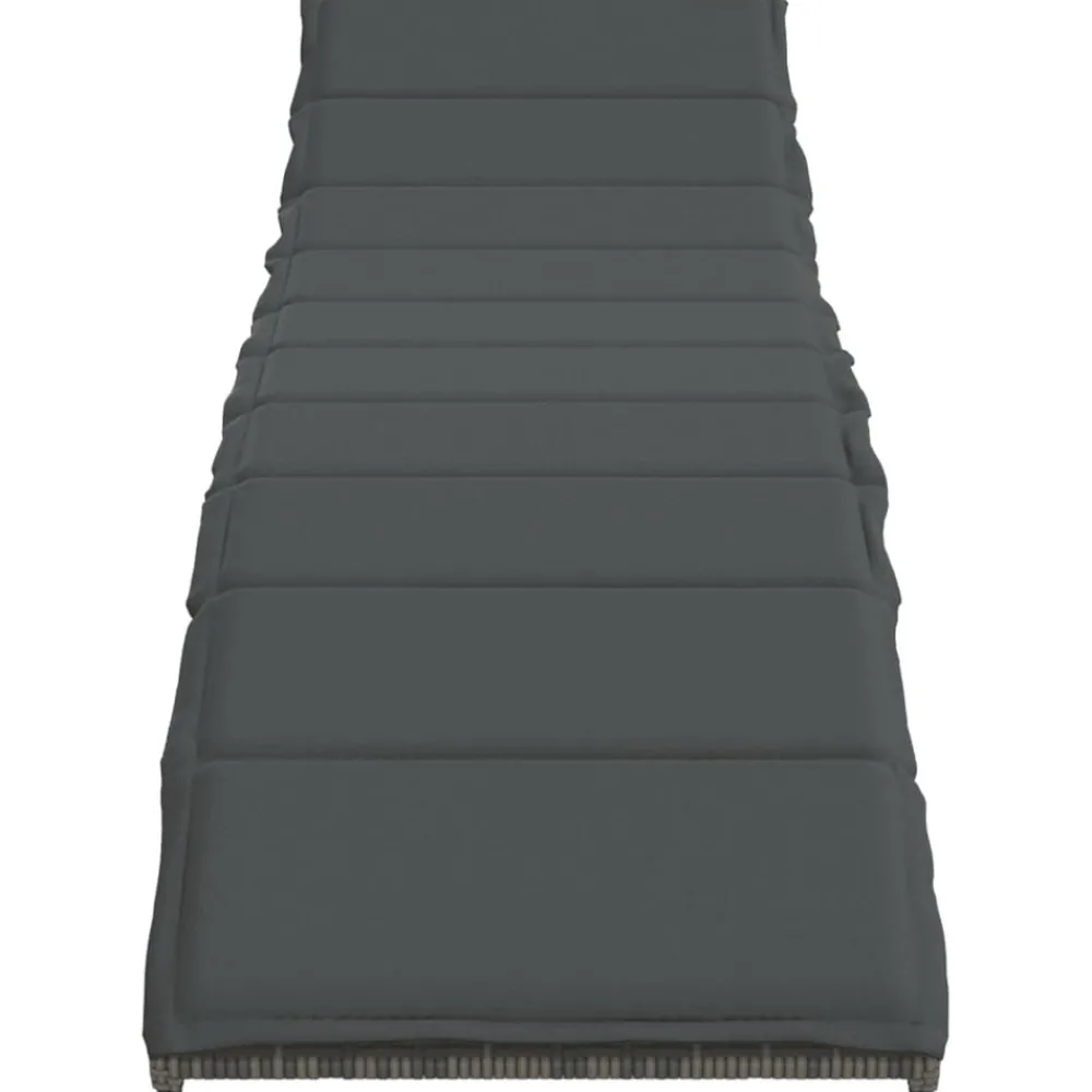 Maison Exclusive Bains De Soleil, Transats Et Hamacs | - Chaises longues lot de 2 avec table gris résine tressée