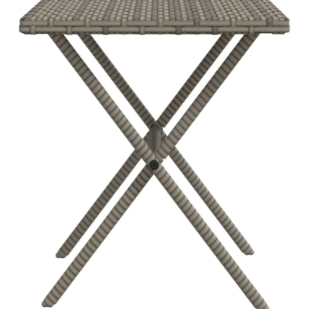 Maison Exclusive Bains De Soleil, Transats Et Hamacs | - Chaises longues lot de 2 avec table gris résine tressée