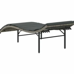 Maison Exclusive Bains De Soleil, Transats Et Hamacs | - Chaises longues lot de 2 avec coussins gris résine tressée