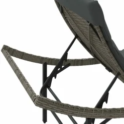 Maison Exclusive Bains De Soleil, Transats Et Hamacs | - Chaises longues lot de 2 avec coussins gris résine tressée