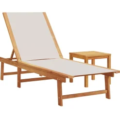 Maison Exclusive Bains De Soleil, Transats Et Hamacs | - Chaises longues lot de 2 avec coussins bois d'acacia solide