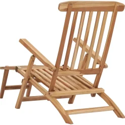 Maison Exclusive - Chaises longues de jardin et repose-pied et table bois de teck Sale