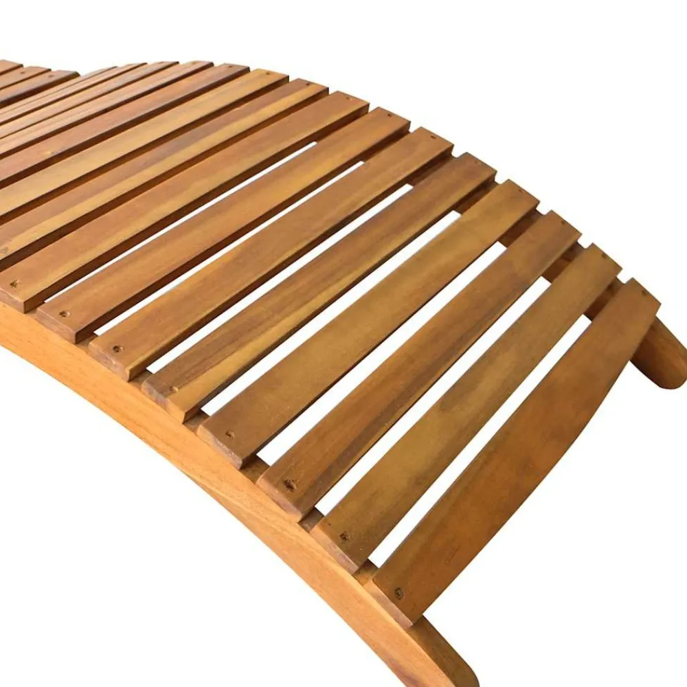 Maison Exclusive - Chaises longues lot de 2 avec coussins bois d'acacia solide Online