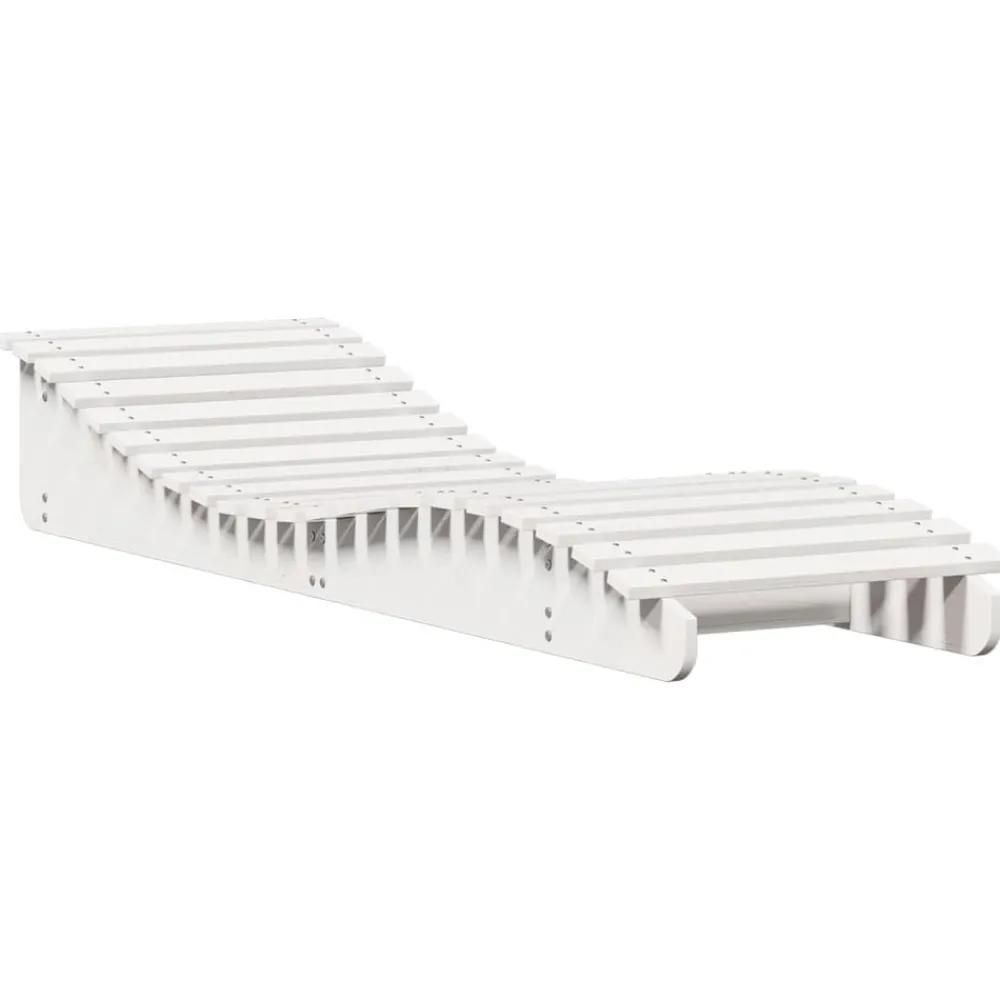 Maison Exclusive Bains De Soleil, Transats Et Hamacs | - Chaises longues lot de 2 blanc 205x60x31,5cm bois massif de pin